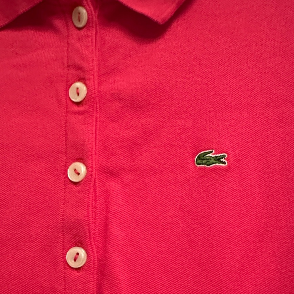 Lacoste Vibrant Pink Polo Shirt